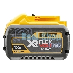 Аккумулятор DeWalt DCB548-XJ 54 В XR FLEXVOLT Li-Ion, нарпяжение: 18 и 54 В, 12.0 Ач, XR 18.0 В