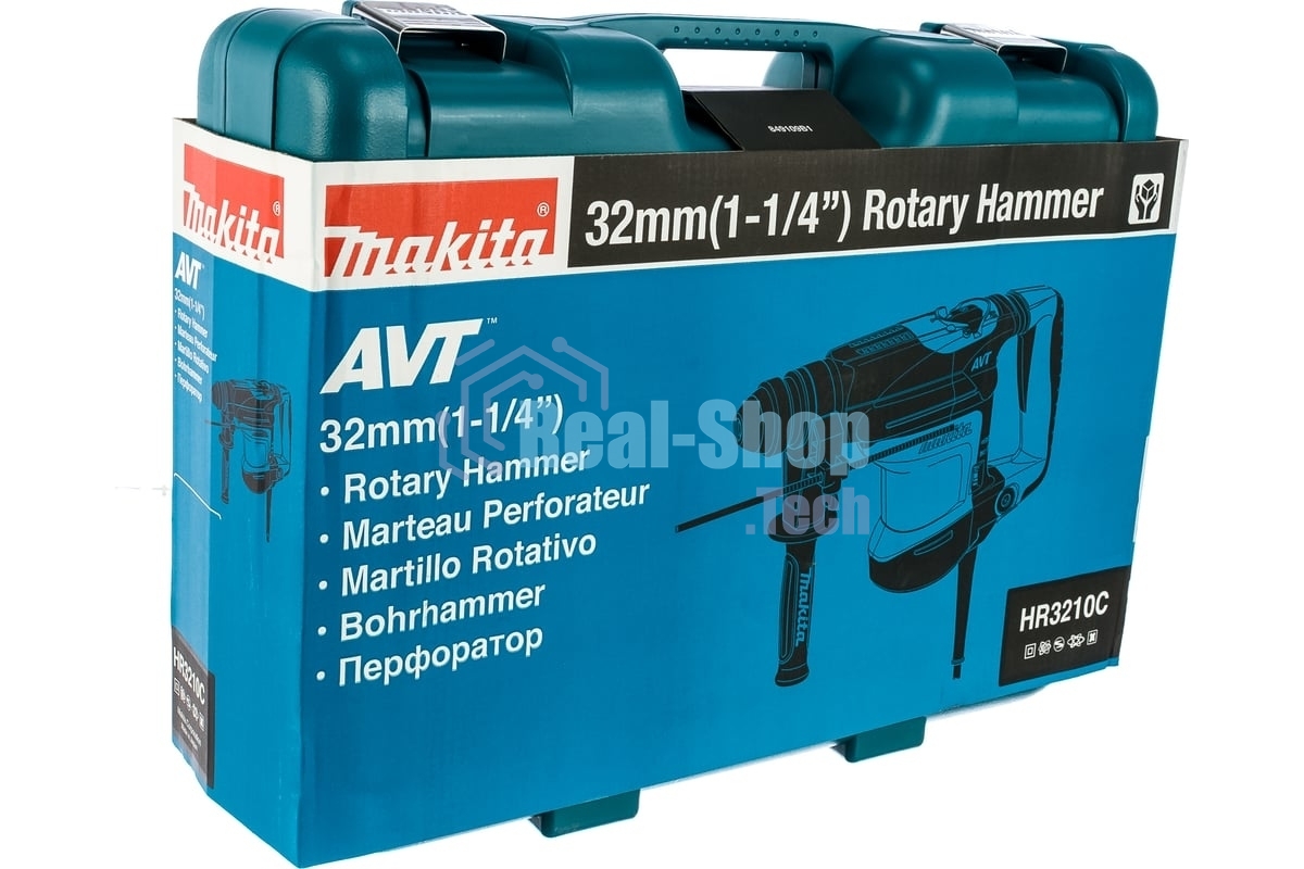 Перфоратор Makita HR3210C, SDS-plus, 850 Вт, 6,4 Дж, от сети