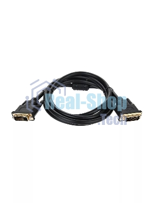 Кабель DVI-D--DVI-D Dual link 25M/25M, экран, феррит.кольца, 1.8м Telecom TCG441D-1.8M