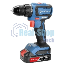 Дрель-шуруповерт DongCheng DCJZ2040, 20 В, 2 Ач, 45 Нм, бесщеточный Дрель-шуруповерт DongCheng DCJZ2040, 20 В, 2 Ач, 45 Нм, бесщеточный