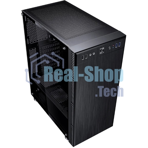 Компьютерный корпус Accord 3407 черный без БП ATX 2xUSB 2.0 2xUSB 3.0 audio bott PSU