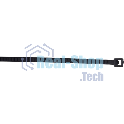 Нейлоновые стяжки Fortisflex КСС 3х200 мм черный 100 штук