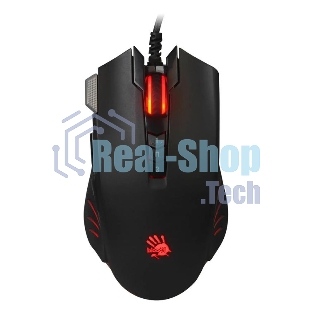 Мышь проводная A4Tech Bloody V9M черный, 4000 dpi, USB, кнопки - 9
