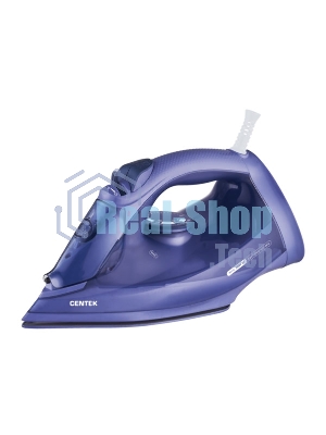 Утюг Centek CT-3300 фиолетовый, 2800 Вт, 60 г/мин, 190 г/мин, 600 мл