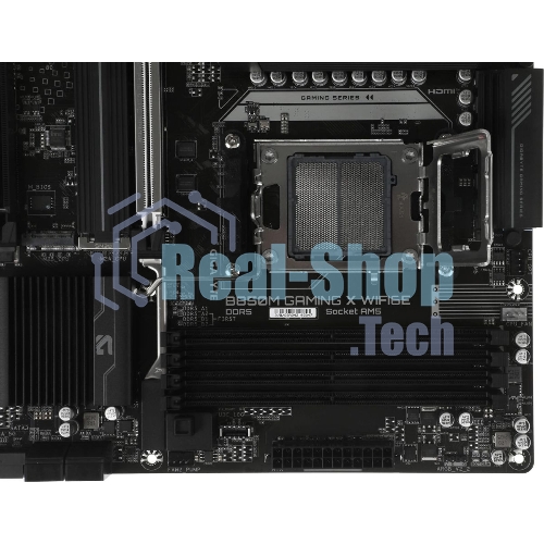 Материнская плата Gigabyte B850M GAMING X WIFI6E/WF6E, Socket AM5, AMD B850, 4xDDR5, 4xSATA, 2xM.2, 1xPCI-E 5.0 x16, 1xPCI-E 3.0 x4, 1xHDMI, 2xDP, 1x 2.5Gb LAN, 1xUSB-C 3.2 Gen 2, 1xUSB-A 3.2 Gen 2, 2xUSB-A 3.2 Gen 1, 4xUSB-A 2.0, 3x3.5 мм, 7.1, Micro-ATX