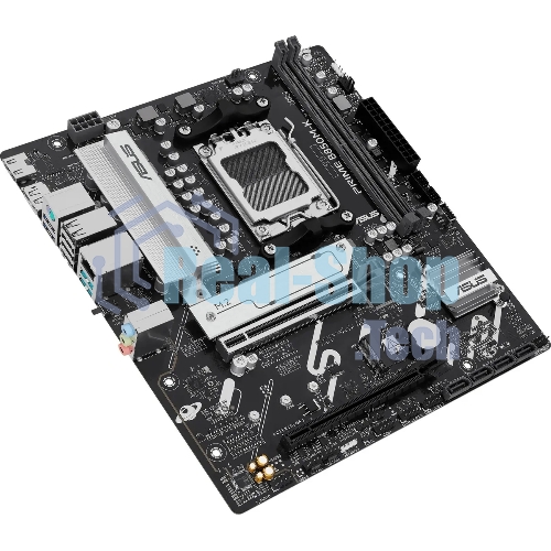 Материнская плата ASUS PRIME B850M-K, AM5, AMD B850, 2xDDR5, 4xSATA, 2xM.2, 1xPCIe 5.0 x16, 1xPCIe 4.0 x8, 1xDP (v1.4), 1xHDMI (v2.1), 1x2.5Gb LAN, 2xUSB-A 10Gbps, 2xUSB-A 5Gbps, 4xUSB-A 2.0, 3x3.5 мм, 7.1, mATX