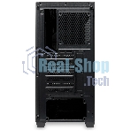 Компьютерный корпус без блока питания Case HSPD M740, Mesh Mid Tower, черный, TG, 0.6 SPCC, no fans, E-ATX, ATX, mATX, mITX, 170/400/200мм, 4x2.5