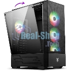 Компьютерный корпус MSI MAG FORGE 112R 2xUSB 3.0, 4x120мм ARGb Fan, ARGb Control Board, Tempered Glass Window, Brown Box (949679)