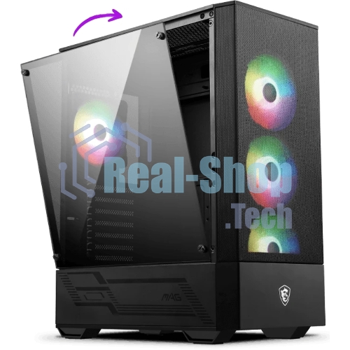 Компьютерный корпус MSI MAG FORGE 112R 2xUSB 3.0, 4x120мм ARGb Fan, ARGb Control Board, Tempered Glass Window, Brown Box (949679)