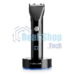 Машинка для стрижки BRAYER BR3400, LED-дисплей, 4 насад, турбо, титан. покр, регу. высоты лезвий
