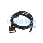 Кабель HDMI to DVI-D (19M -25M) 2м, TV-COM, 2 фильтра LCG135F-2M