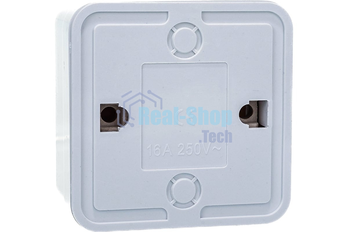 Розетка 1-м BOLLETO с заземл. накл. 7028 белый ASD/IN HOME 4680005959792