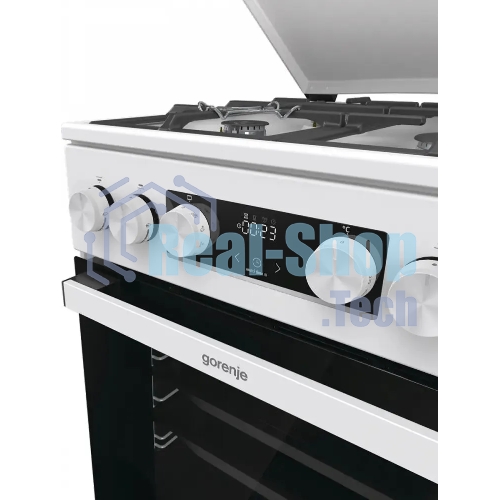 Плита комбинированная Gorenje GK5C42WF-B белый, конфорок 4 газовых, духовка 70 л, 50 см x 85 см x 59.4 см