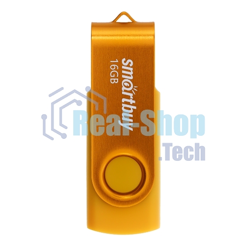 Флешка USB Smartbuy Twist Yellow (SB016GB2TWY), 16Gb, USB 2.0, R/W 15/7, желтый