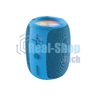 Колонка беспроводная QUMO BatteryBeats BT5.0 5Вт IP64 FM SD USB AUX подсветка 1500мАч синий