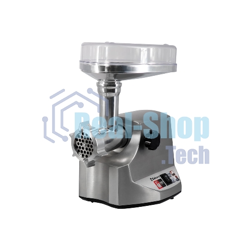 Мясорубка электрическая Sakura SA-6411 Professional серый, 2400 Вт, 2.5 кг/мин, реверс, защита от перегрузки, насадки - 5