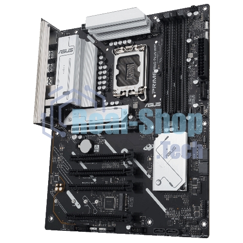 Материнская плата ASUS PRIME B860-PLUS WIFI, LGA 1851, Intel B860, 4xDDR5, 4xSATA, 2xM.2, 1xPCIe 5.0 x16, 4xPCIe 4.0 x16, 2xUSB-C, 4xUSB-A 3.2 Gen 1, 2xUSB-A 3.2 Gen 2, 1xHDMI, 1xDP, 1x2.5Gb LAN, 7.1, ATX
