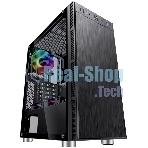 Компьютерный корпус Accord 3407 черный без БП ATX 2xUSB 2.0 2xUSB 3.0 audio bott PSU