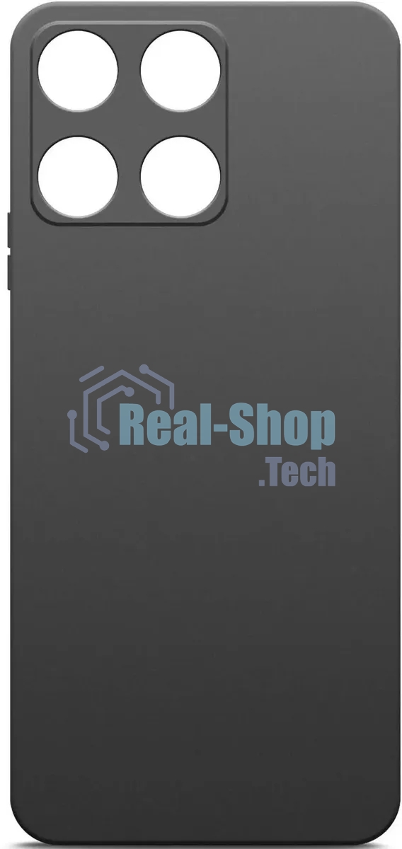 Чехол (клип-кейс) BoraSCO для Honor X6a Silicone Case черный (72478)