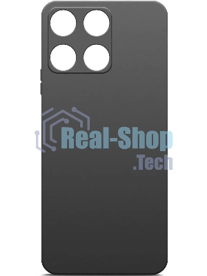 Чехол (клип-кейс) BoraSCO для Honor X6a Silicone Case черный (72478)