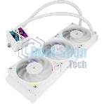 Система жидкостного охлаждения Thermalright Frozen Vision 360 V2 (360мм, LED, White, ARGB/Fans: 3x120мм, 69CFM, 27dBA, 2150RPM/Pump height 60мм, 23dBA, 3000RPM, Rad thickness 27мм/S: 1700, 1200, 1851, 115X, 2011, 2066, AM5, AM4)