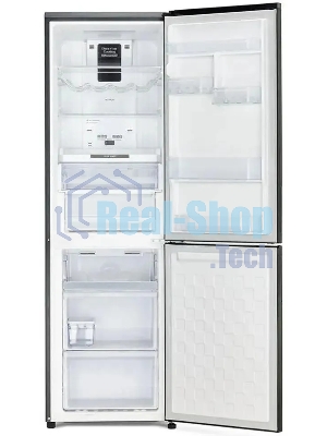 Холодильник Hitachi R-BG410PUC6X GBK черный двухкамерный 215/105л морозилка снизу, No Frost