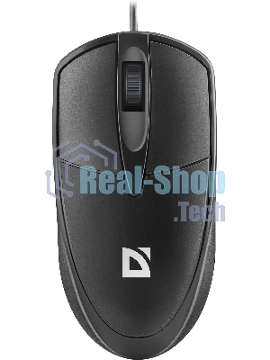 Мышь проводная Defender Trace MB-989 черный, 1000 dpi, USB, кнопки - 3