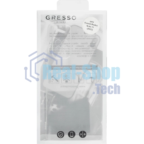Чехол (клип-кейс) Gresso Air, для Xiaomi Redmi Note 11, прозрачный gr17air836