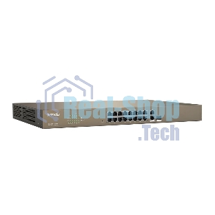 Коммутатор управляемый PoE Tenda F1218P-16-250W, 18 портов, 16х100 Мбит/с, 2x1 Гбит/с, SFP 1x1 Гбит/с