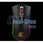 Мышь проводная Jet.A Panteon PS80 черный, 5000 dpi, USB, кнопки - 9