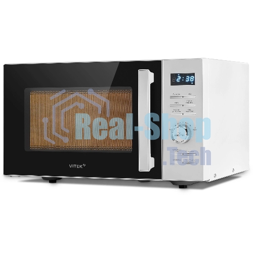 Микроволновая печь Vitek VT-MW1825 белый, 25 л, 900 Вт, переключатели - кнопки, поворотный механизм