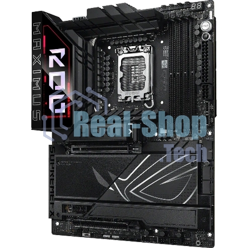 Материнская плата ASUS ROG MAXIMUS Z890 HERO, LGA 1851, Intel Z890, 4xDDR5, 4xSATA, 6xM.2, 1xPCIe 5.0 x16, 1xPCIe 4.0 x4, 1xPCIe x1, 1xHDMI, 2xUSB-C (видеовыход), 4xUSB-A 3.2 Gen 1, 4xUSB-A 3.2 Gen 2, 1xUSB-C 3.2 Gen 2, 2xUSB-C Thunderbolt 4, 2x 5Gb LAN, 2x3.5 мм, 7.1, ATX