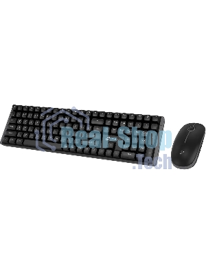 Комплект клавиатура+мышь Oklick S315W беспроводной, USB, 1600 DPI, чёрный