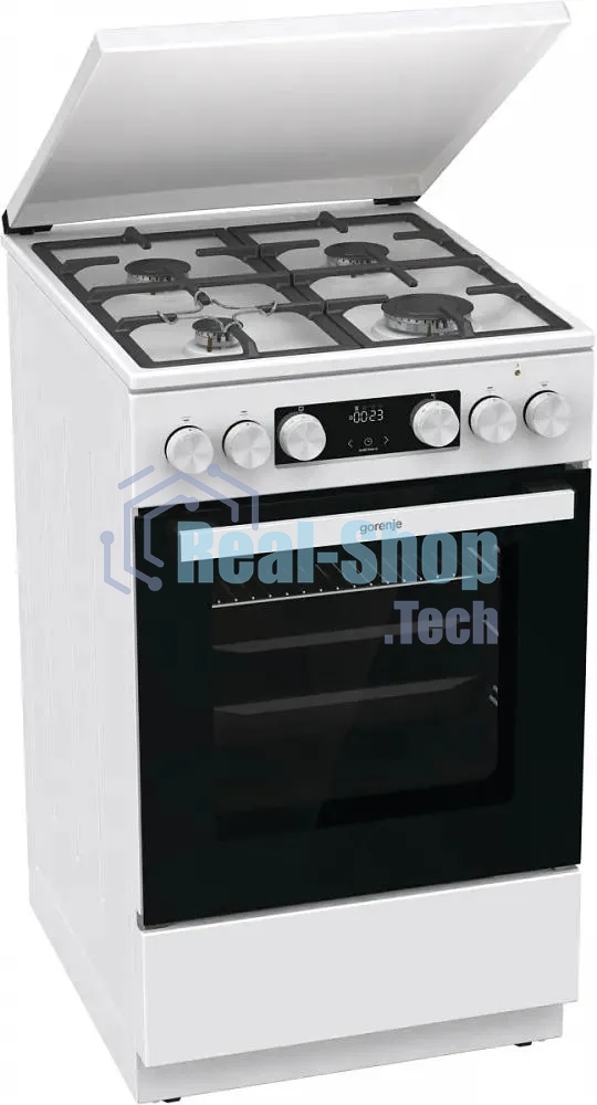 Плита комбинированная Gorenje GK5C42WF-B белый, конфорок 4 газовых, духовка 70 л, 50 см x 85 см x 59.4 см