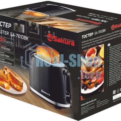 Тостер Sakura SA-7610BK 850 Вт, черный