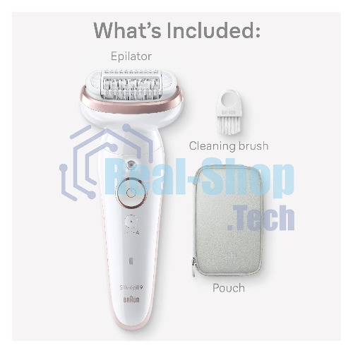 Электрический эпилятор BRAUN SES9-000 розовое золото/белый