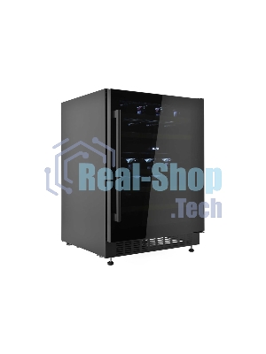 Винный шкаф встраиваемый ZÜGEL ZCWI460DB, черный