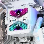 Система жидкостного охлаждения Thermalright Frozen Vision 360 V2 (360мм, LED, White, ARGB/Fans: 3x120мм, 69CFM, 27dBA, 2150RPM/Pump height 60мм, 23dBA, 3000RPM, Rad thickness 27мм/S: 1700, 1200, 1851, 115X, 2011, 2066, AM5, AM4)