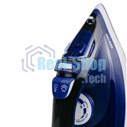 Утюг Centek CT-2308 синий, 2800 Вт, 60 г/мин, 190 г/мин, 300 мл