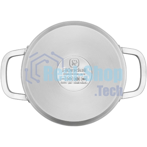 Кастрюля Rondell Modern RDS-1746, 2л, 18см, с крышкой, стальной