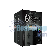Колонка беспроводная QUMO BatteryBeats BT5.0 5Вт IP64 FM SD USB AUX подсветка 1500мА·ч черный