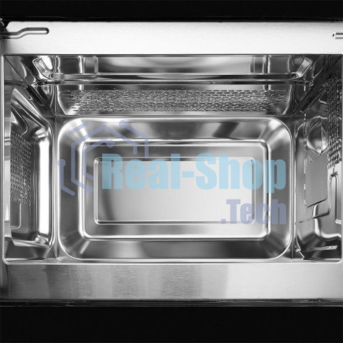 Встраиваемая микроволновая печь Kuppersberg HMW 620 B, объем 20 л, мощность 700 Вт, поворотный стол, High-Tech, 9 автоматических программ, гриль, сенсорное управление, черный