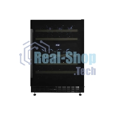 Винный шкаф встраиваемый ZÜGEL ZCWI460DB, черный