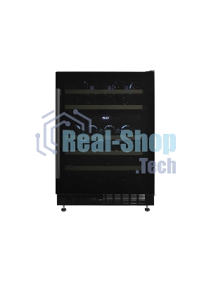 Винный шкаф встраиваемый ZÜGEL ZCWI460DB, черный