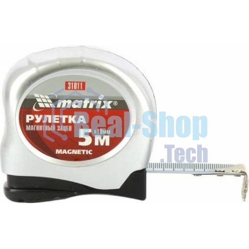 Рулетка Matrix magnetic 5мх19мм магнитный зацеп