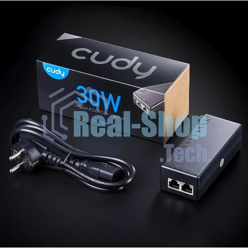 Инжектор PoE Cudy POE200 10/100/1000BASE-T 30Вт 54В(DC)