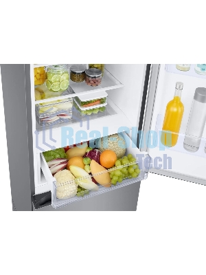 Холодильник Samsung RB38C600DSA/EF серебристый двухкамерный 276/114л морозилка снизу, No Frost