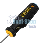 Отвертка Denzel SL3х75 мм, S2, 3к рукоятка