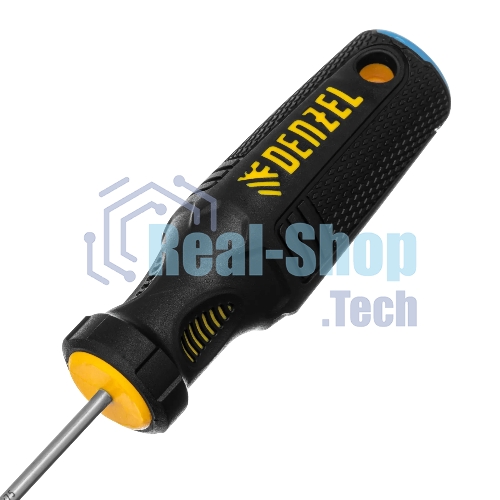 Отвертка Denzel SL3х75 мм, S2, 3к рукоятка