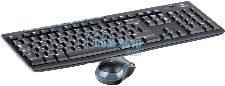 Комплект клавиатура+мышь Logitech MK270 беспроводной, USB, 1000 DPI, чёрный